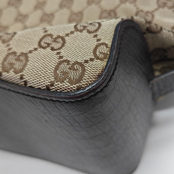 Monogram Canvas Tote Bag Brown