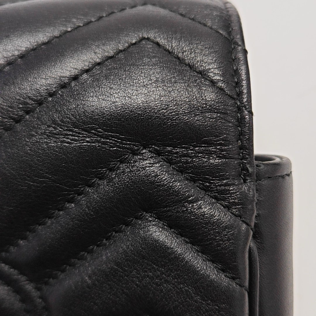 GG Marmont Mini Quilted Calfskin Black