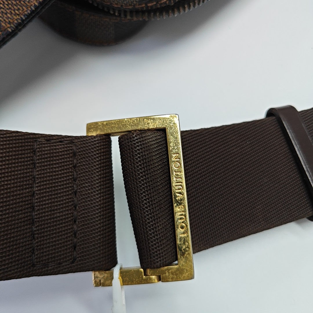 GÉRONIMOS Damier Ebene Coated Canvas Brown