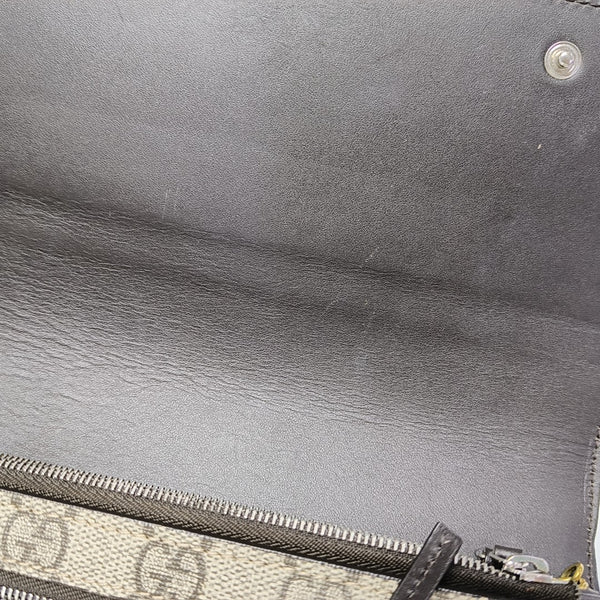 Monogram Coated Canvas Clutch Black