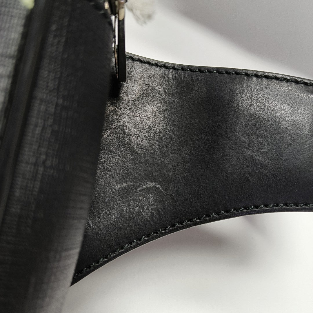 GG Supreme Monogram Coated Canvas Black