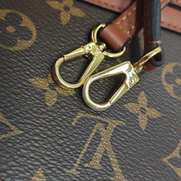 LOCKY BB Monogram Coated Canvas Brown