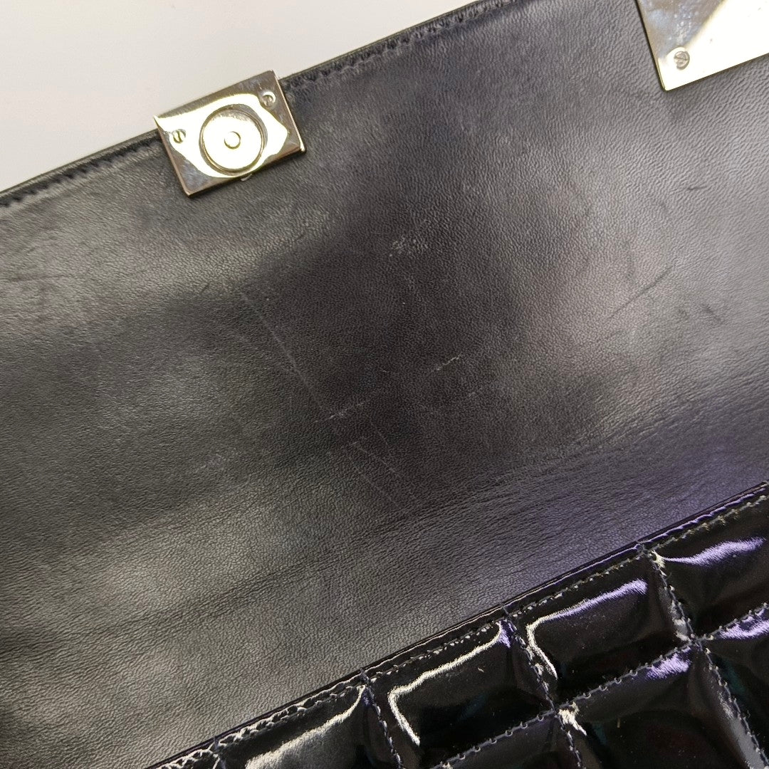 CHOCOLATE BAR Patent Leather Black