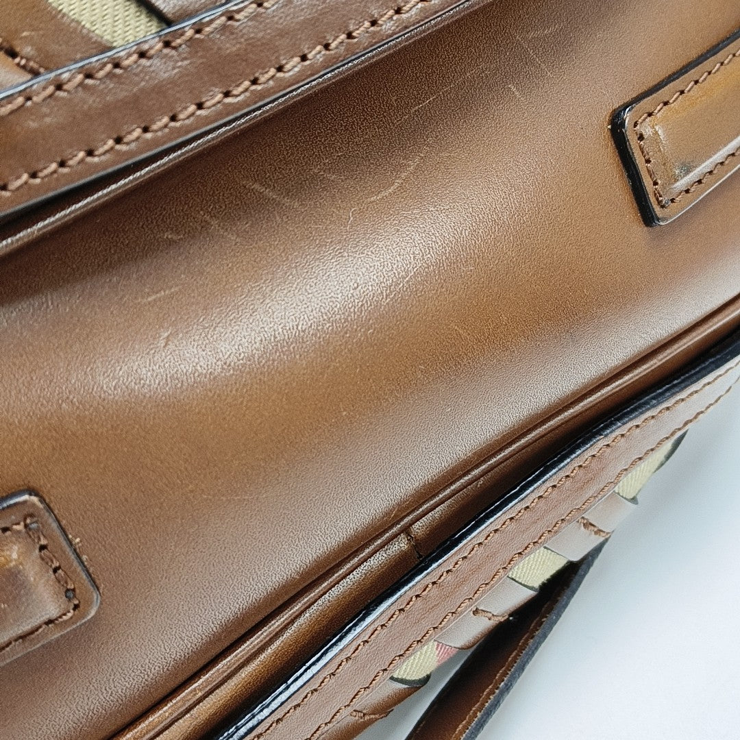 Canvas Shoulder Bag Brown