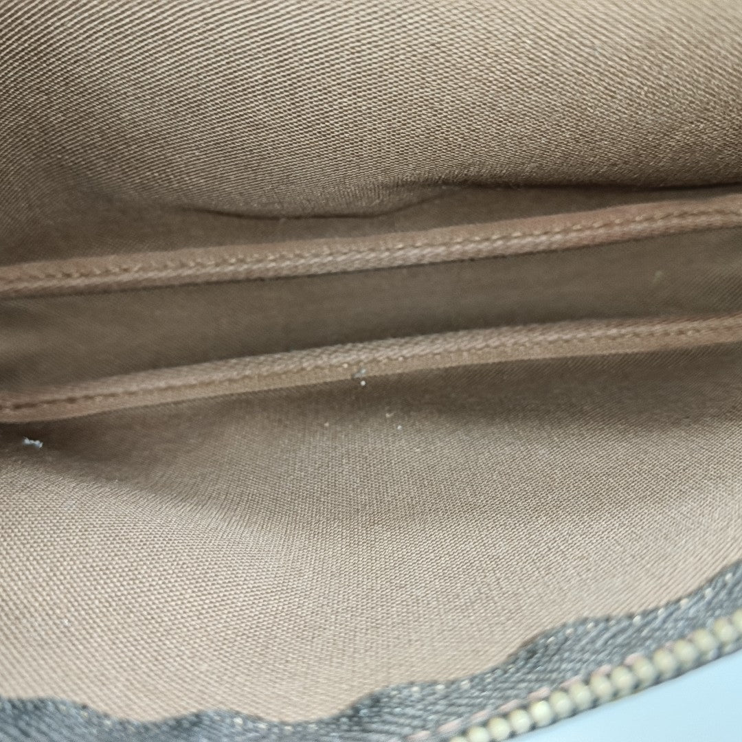 ACCESSOIRES Monogram Coated Canvas Brown