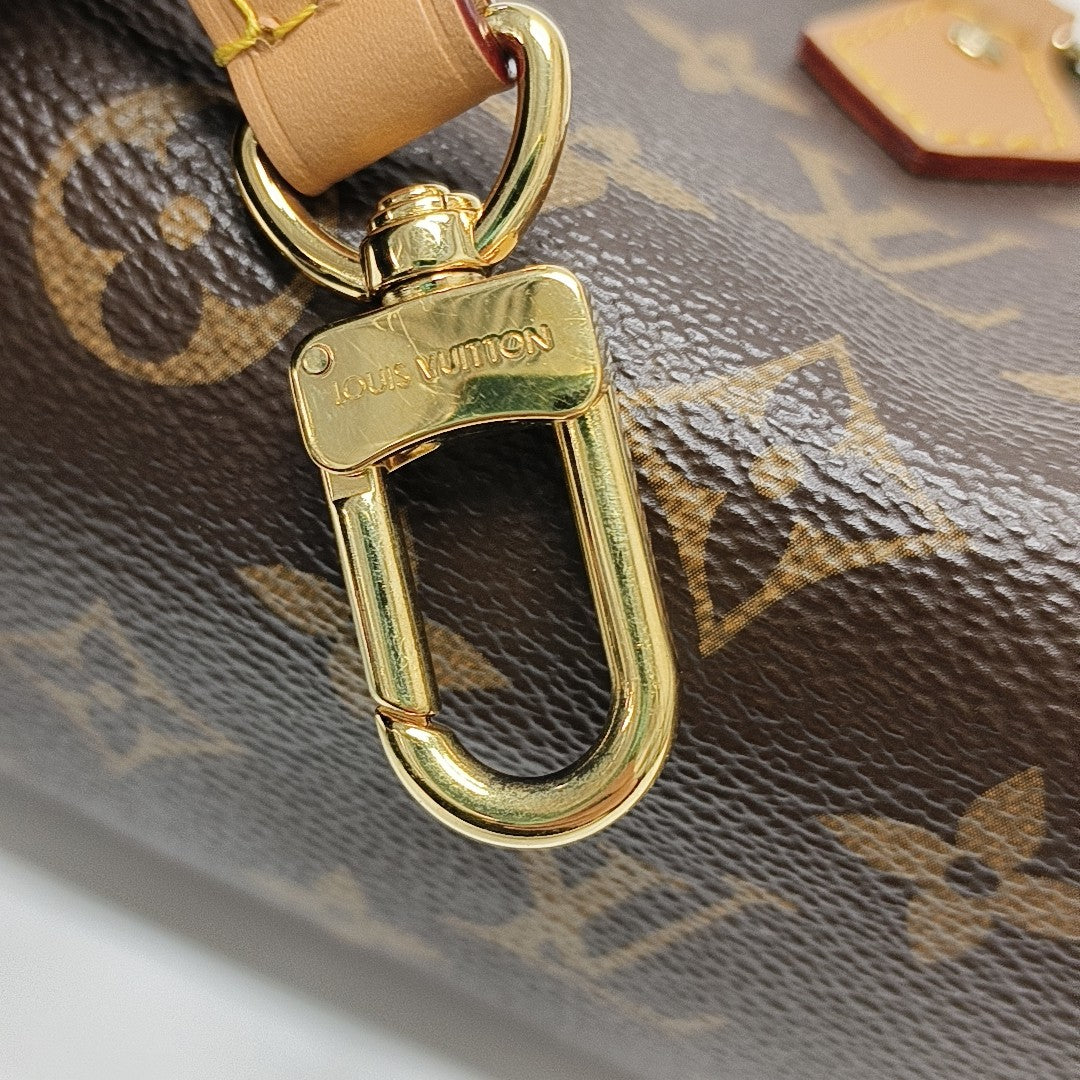 Speedy Nano Monogram Lona Revestida Marrón