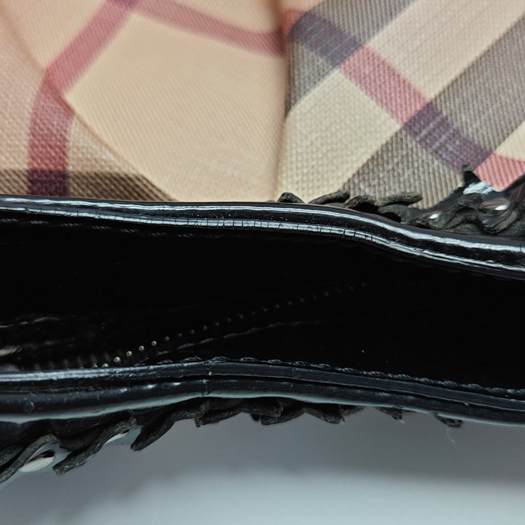 Coated Canvas Top Handle Bag Multicolor