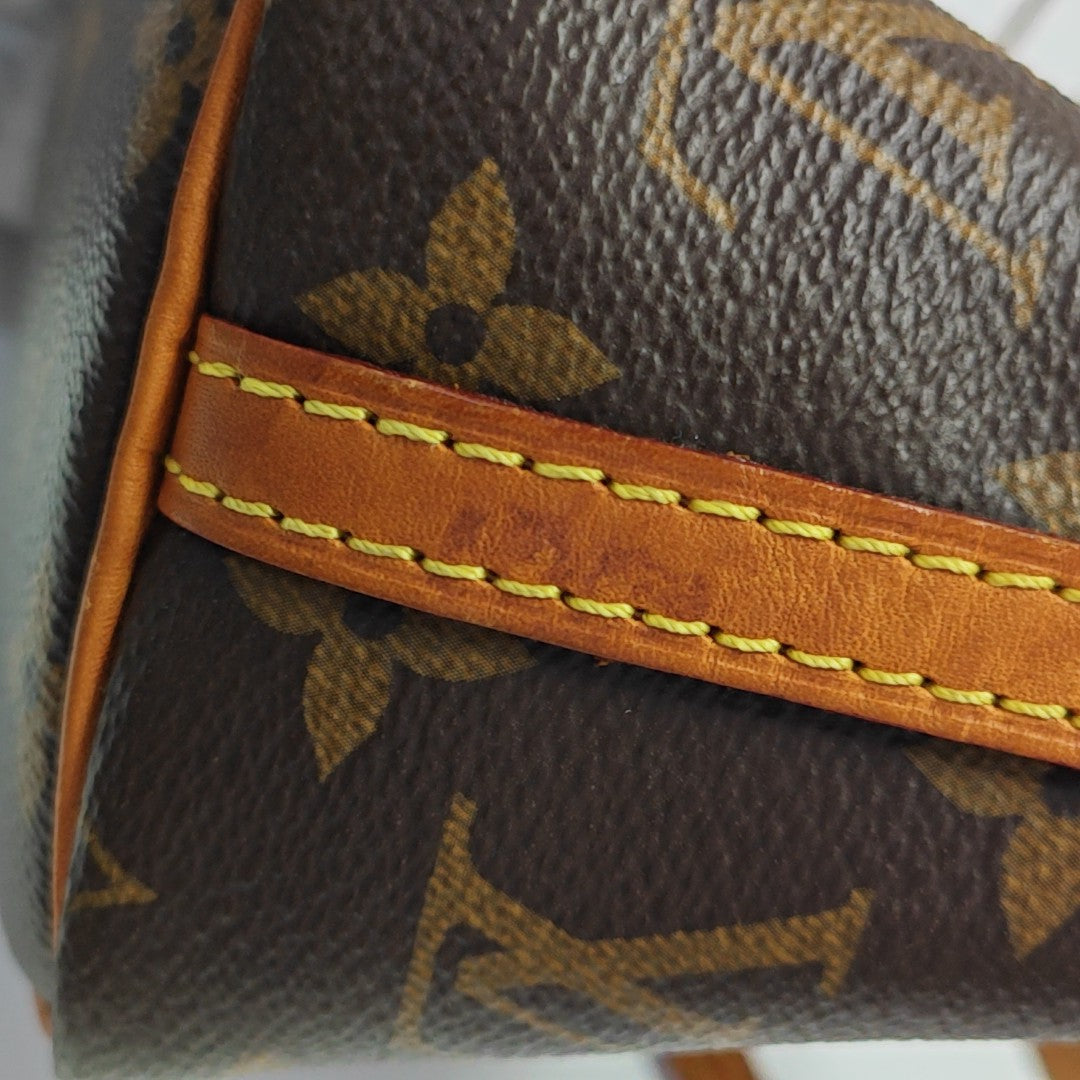 NÉONOÉ Nano Monogram Coated Canvas Brown