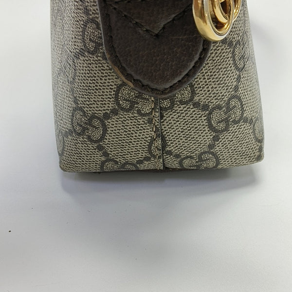 Ophidia Small Monogram Coated Canvas Beige