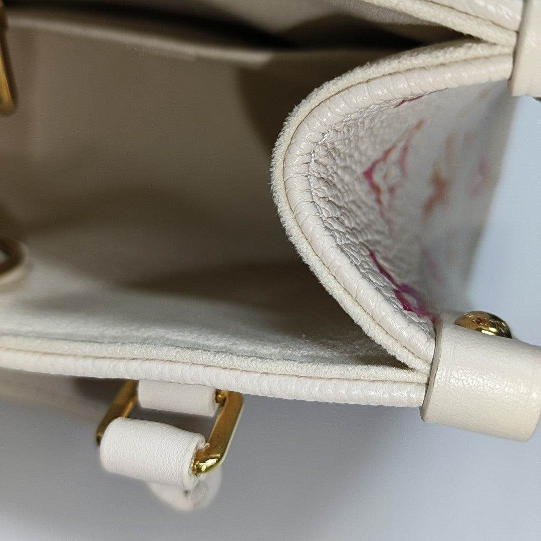 ONTHEGO BB Monogram Calfskin Beige