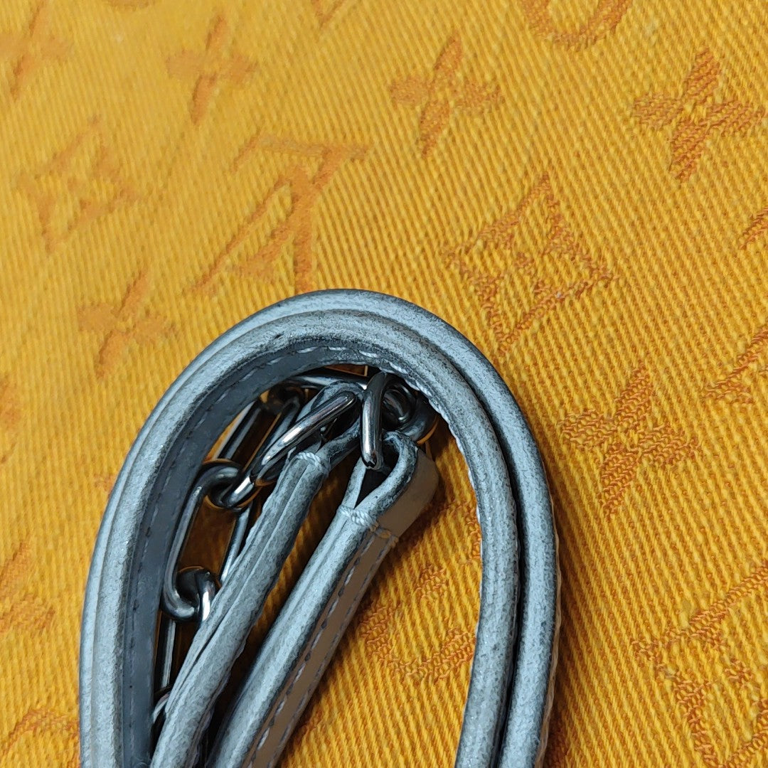 FLAT Monogram Coated Canvas Gray