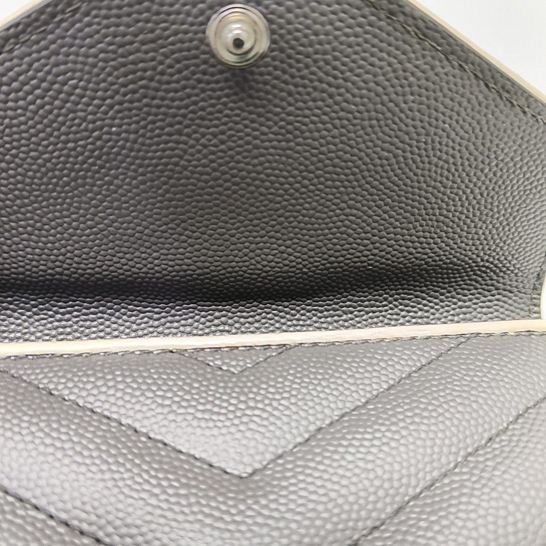 Calfskin Card Holder Gray