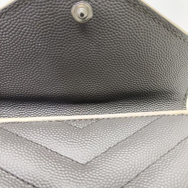Calfskin Card Holder Gray