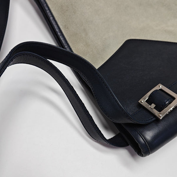 Suede Shoulder Bag Gray