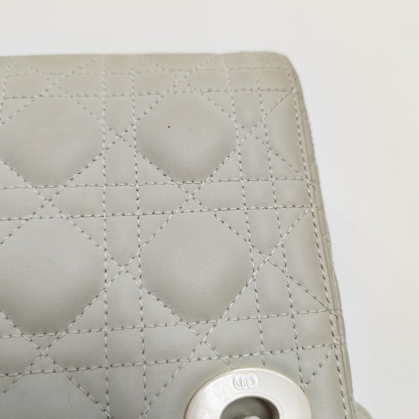 Lady Dior Mini Cannage Lambskin White