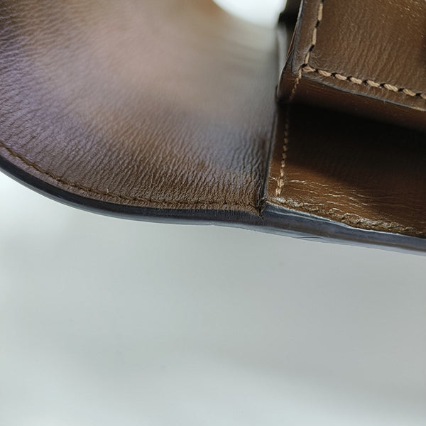 Horsebit 1955 Medium Monogram Coated Canvas Beige