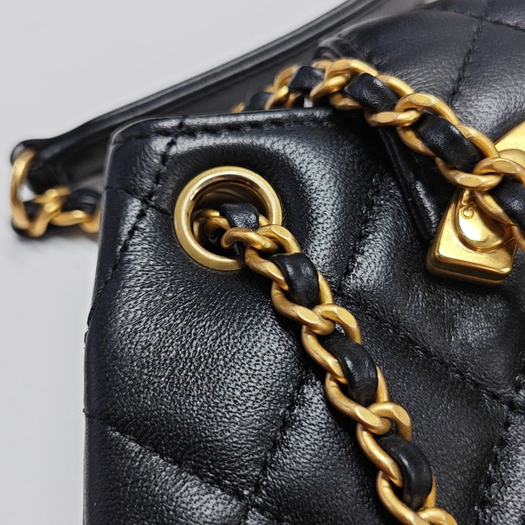 Quilted Lambskin Small Black