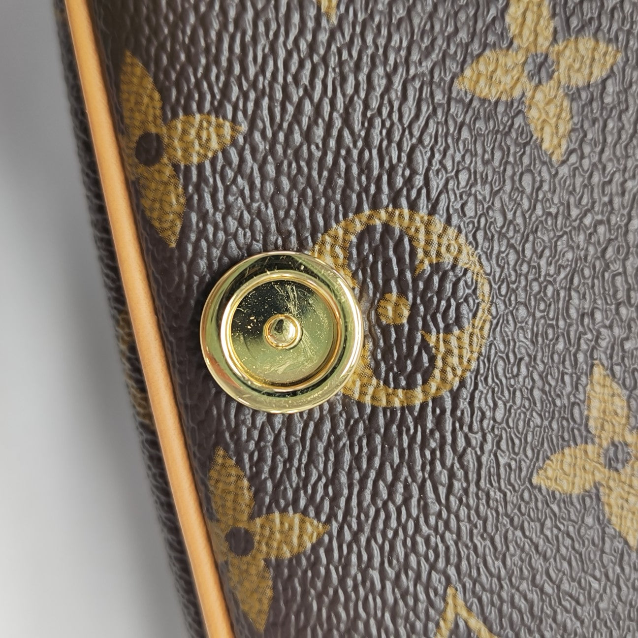 DIANE Nano Monogram Coated Canvas Brown