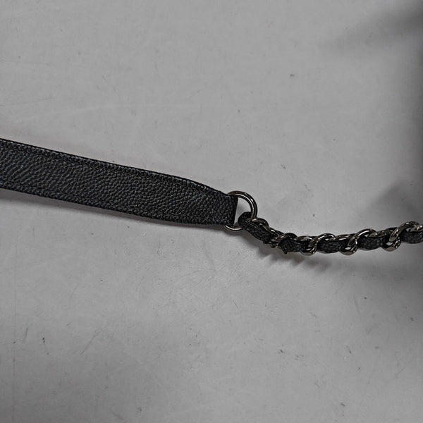 Quilted Grained Calfskin Gray