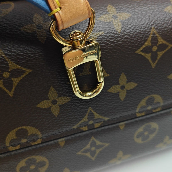 CLUNY MM Monogram Coated Canvas Brown