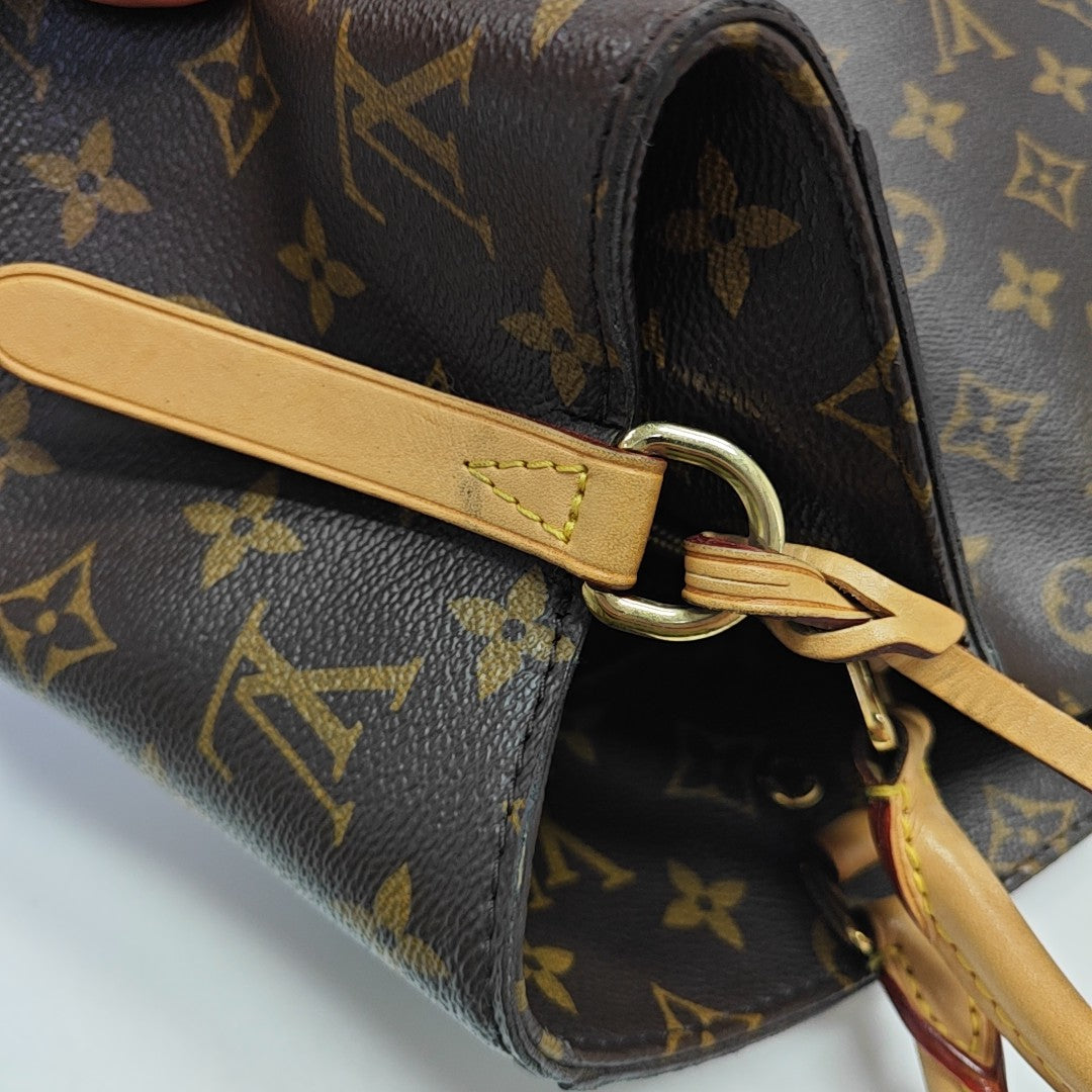 MONTAIGNE Monogram Coated Canvas Brown