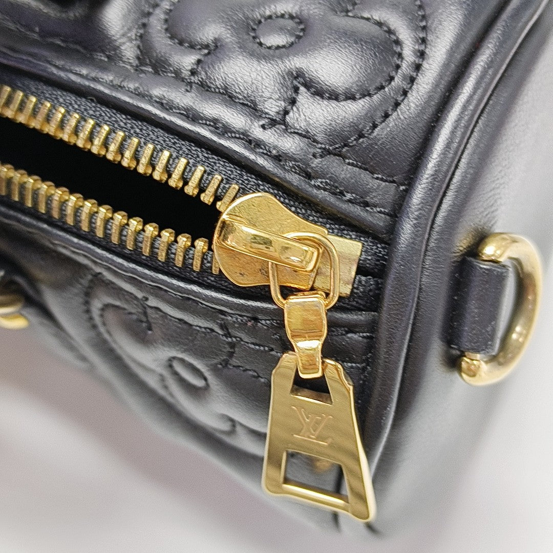 PAPILLON BB Quilted Calfskin Black