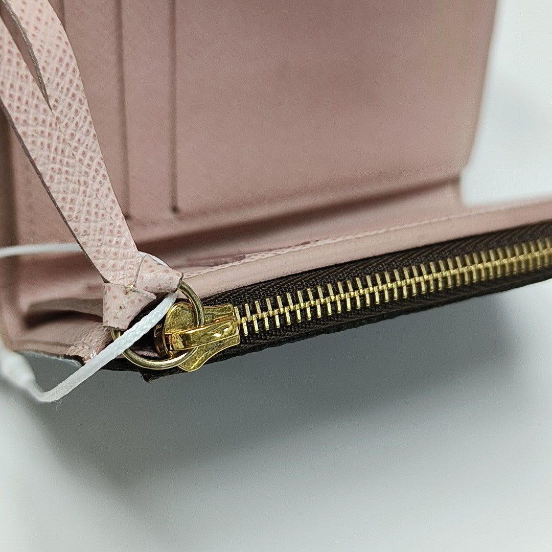 VICTORINE Monogram Coated Canvas Brown Wallet