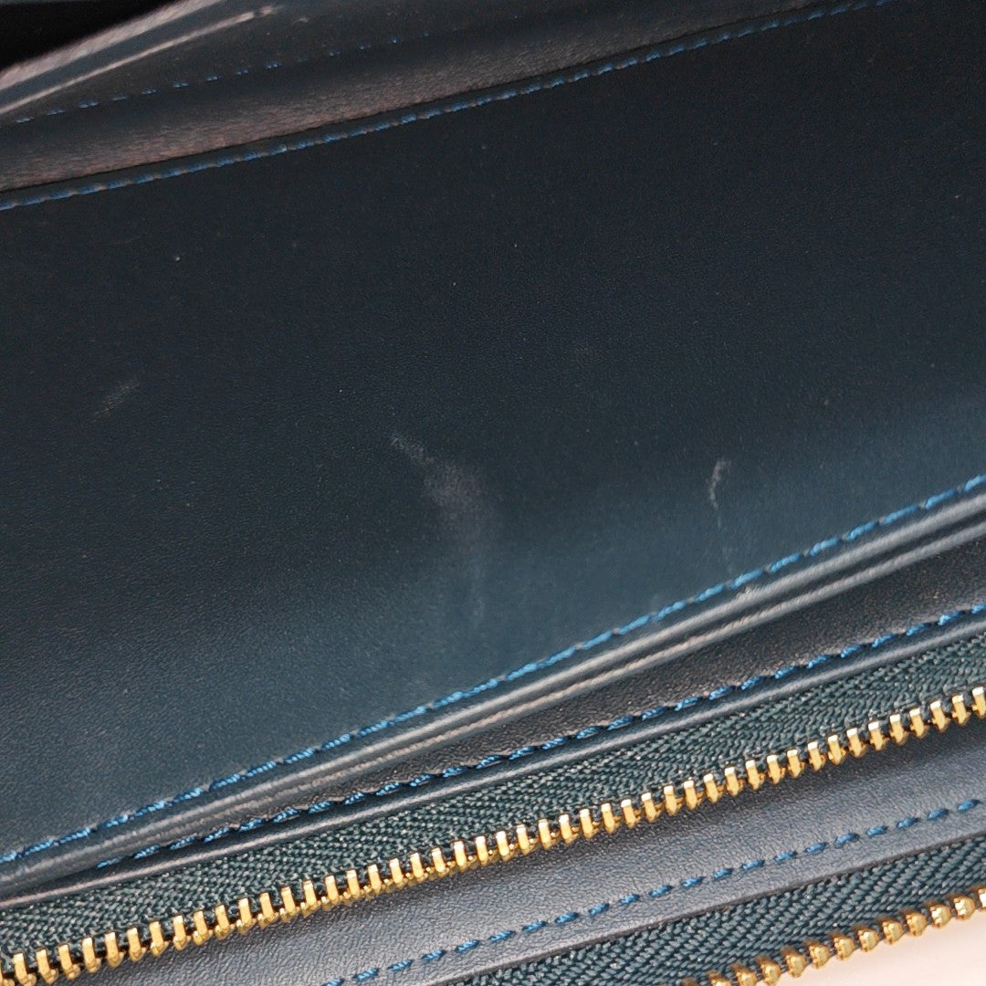 ZIPPY Patent Leather Green Wallet