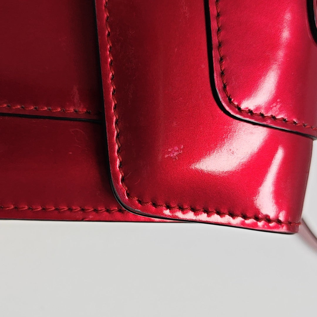 SERPENTI FOREVER Small Patent Leather Red