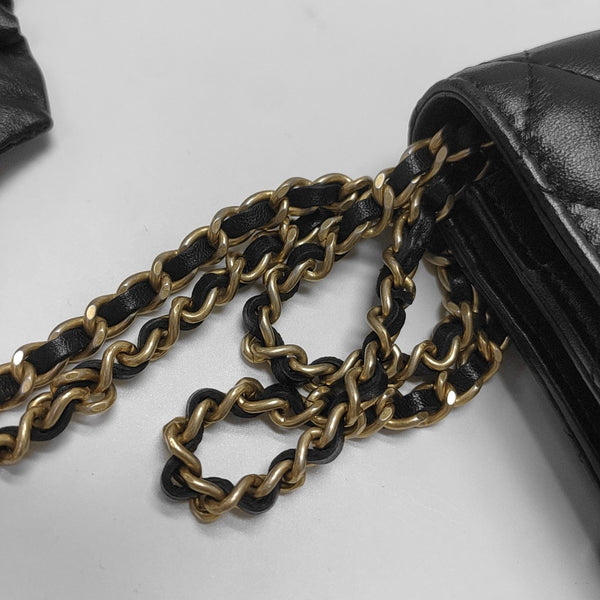 WOC Quilted Lambskin Black