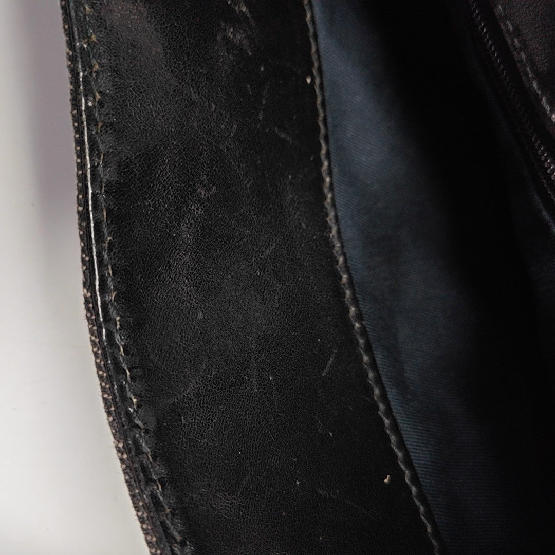 Monogram Canvas Tote Bag Black