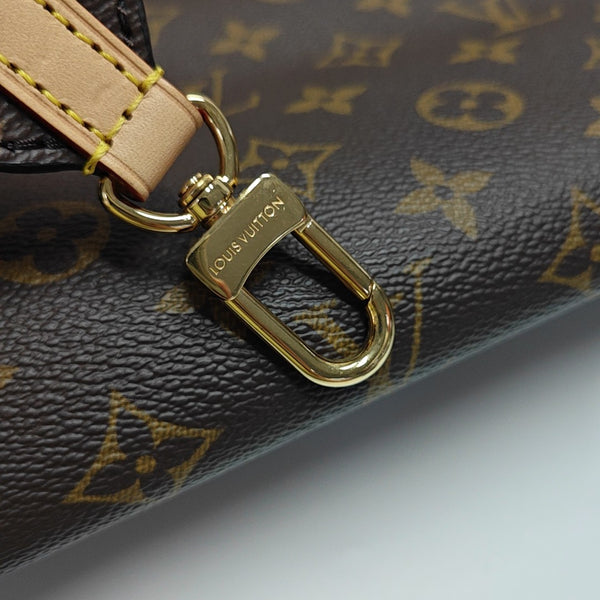 NEVERFULL MM Monogram Coated Canvas Brown