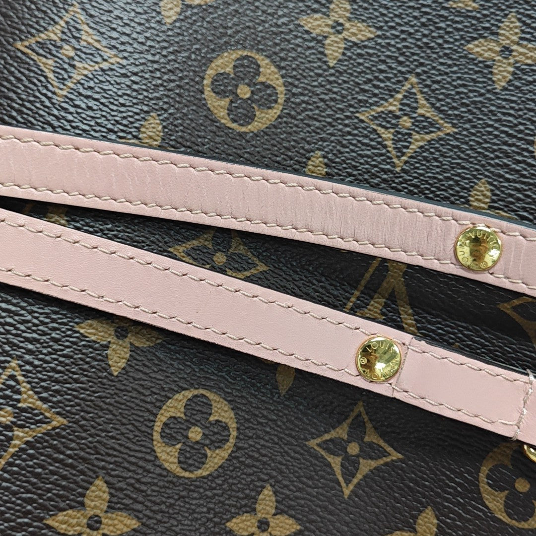 NÉONOÉ MM Monogram Coated Canvas Brown