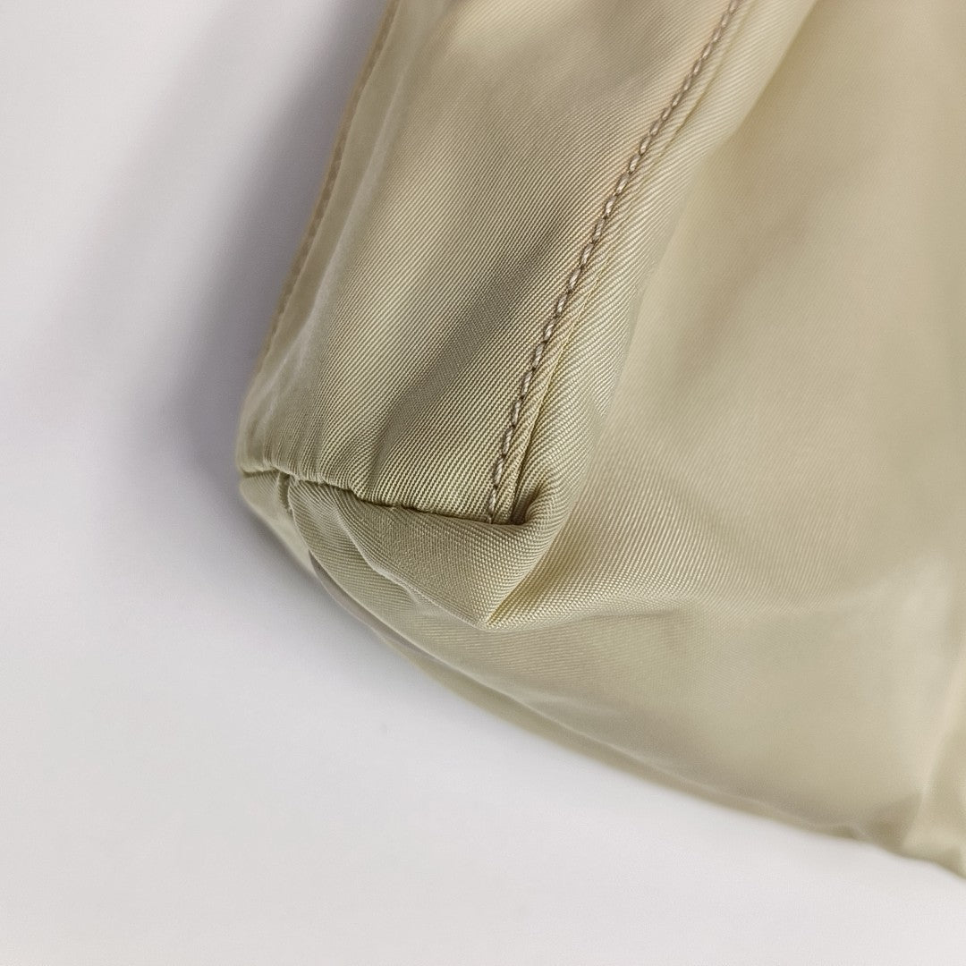 Nylon Tote Bag Beige