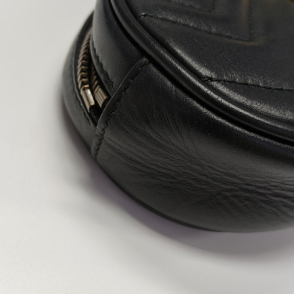 GG Marmont Super Mini Quilted Calfskin Black