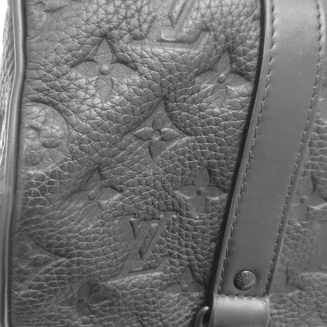 KEEPALL 25 Monogram Calfskin Black