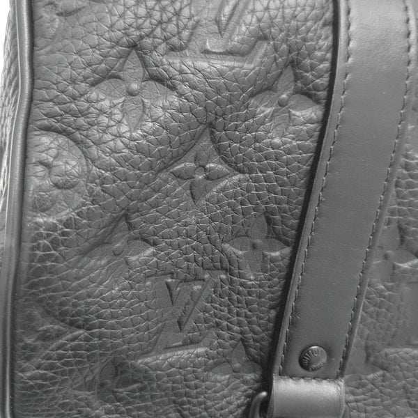 KEEPALL 25 Monogram Calfskin Black