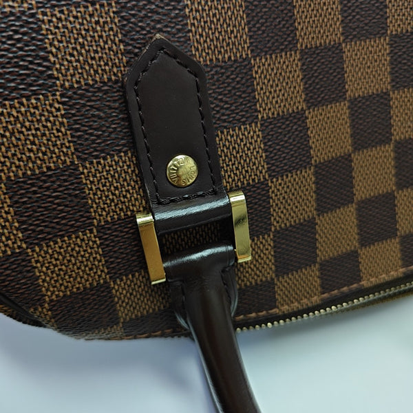 RIBERA MM Damier Ebene Coated Canvas Brown