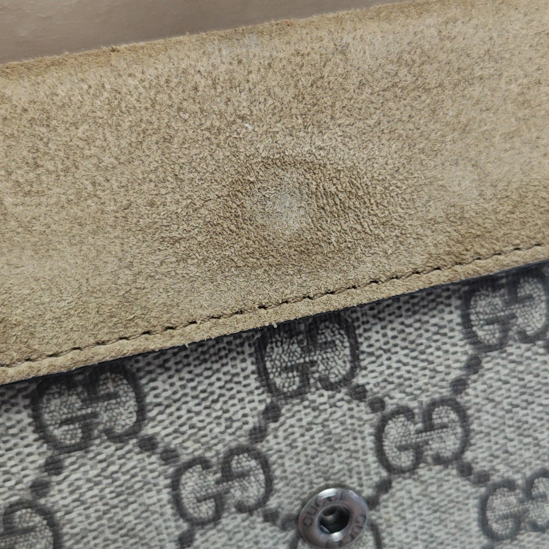 Dionysus Super Mini Monogram Coated Canvas Beige