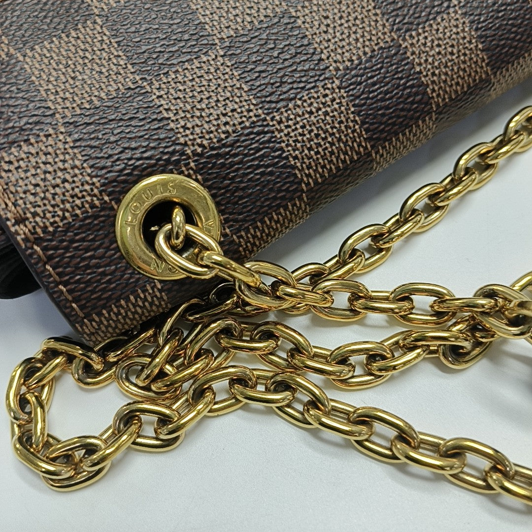 VAVIN PM Damier Ebene Coated Canvas Brown