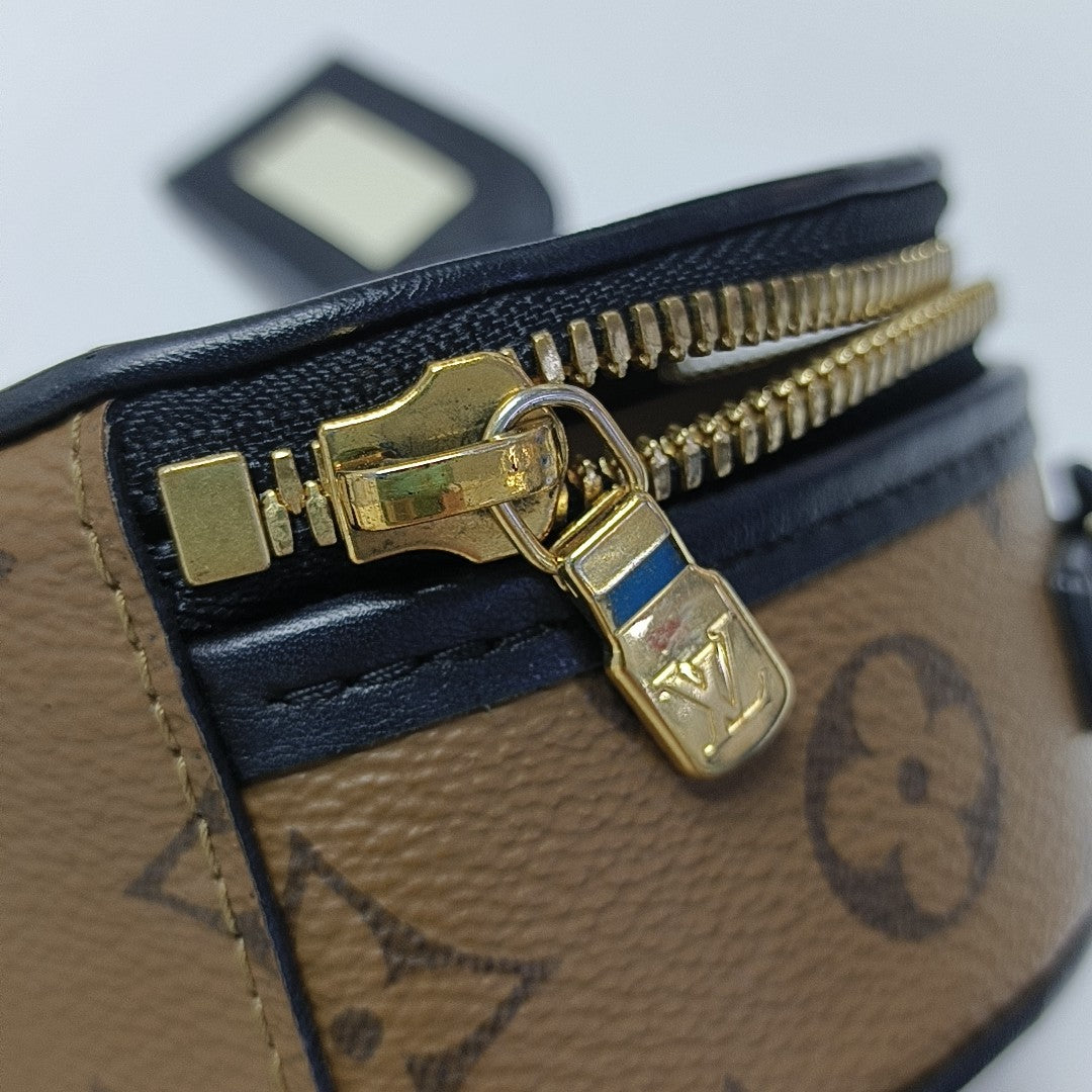 BOITE CHAPEAU Mini Monogram Coated Canvas Brown