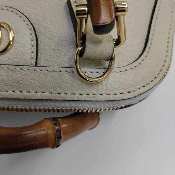 Diana Mini Calfskin White