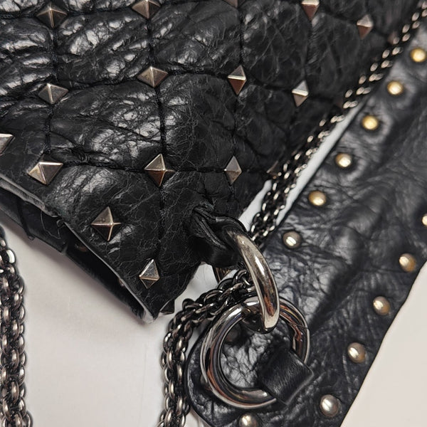Spike Up Quilted Calfskin Black