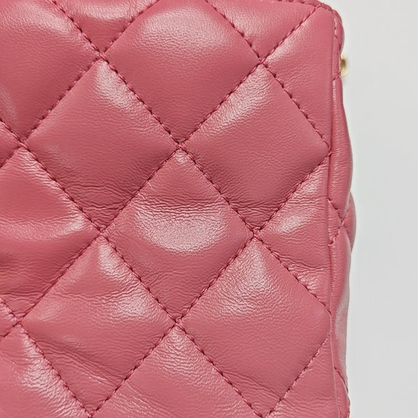 CLASSIC FLAP Small Quilted Lambskin Pink