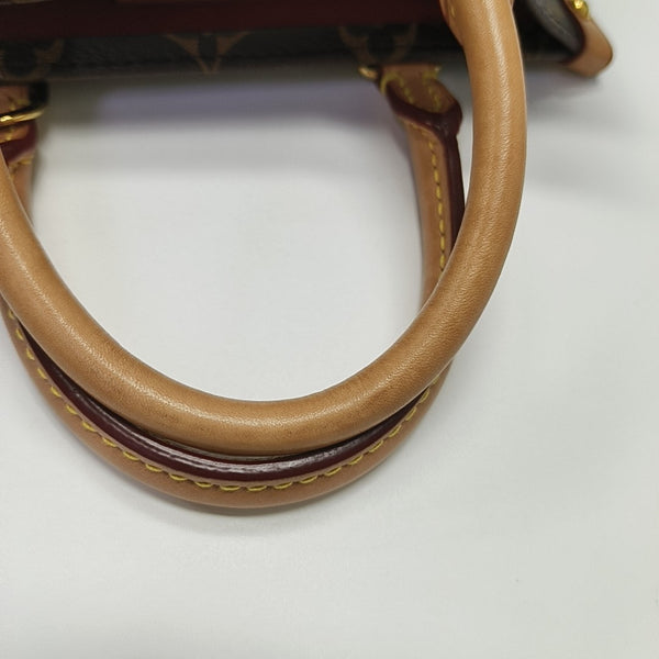 SAC PLAT BB Monogram Coated Canvas Brown