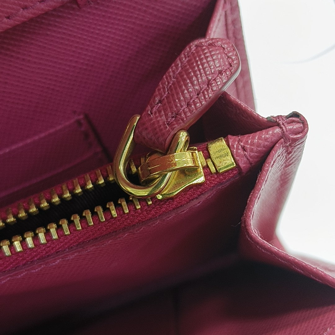 Saffiano Calfskin Shoulder Bag Pink