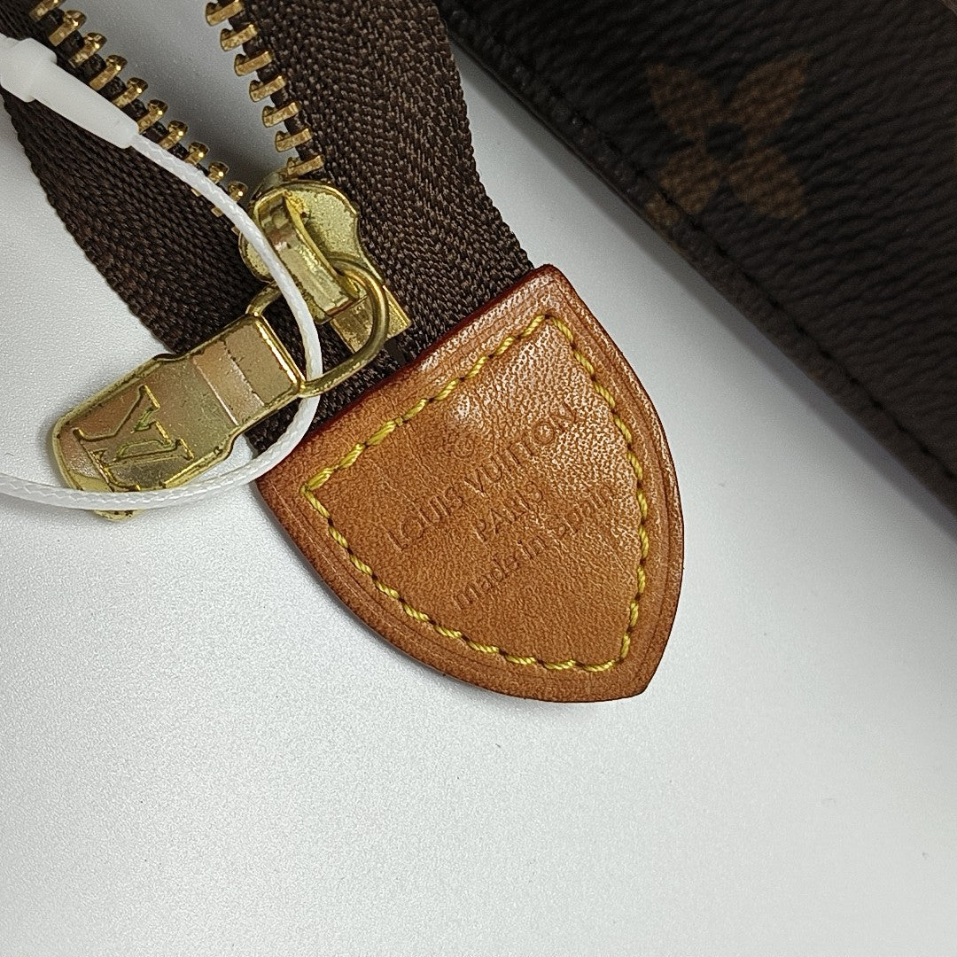 TOILET POCKET 19 Monogram Coated Canvas Brown