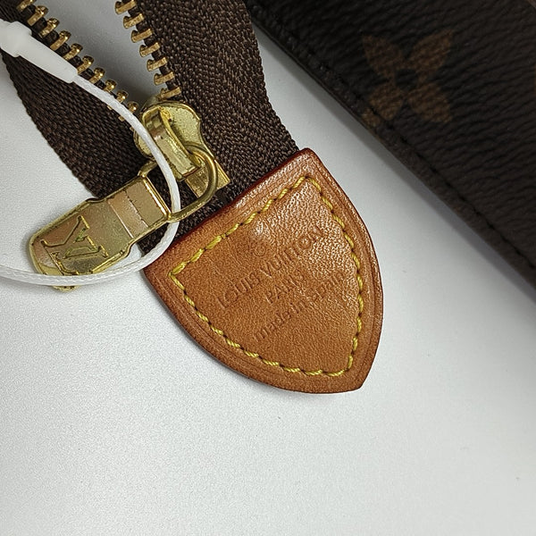 TOILET POCKET 19 Monogram Coated Canvas Brown