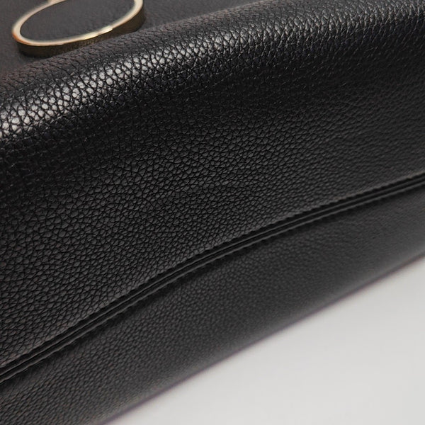 Calfskin Shoulder Bag Black
