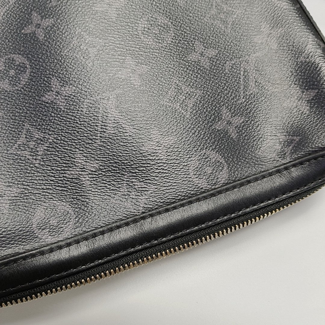 TRIO Monogram Coated Canvas Gray